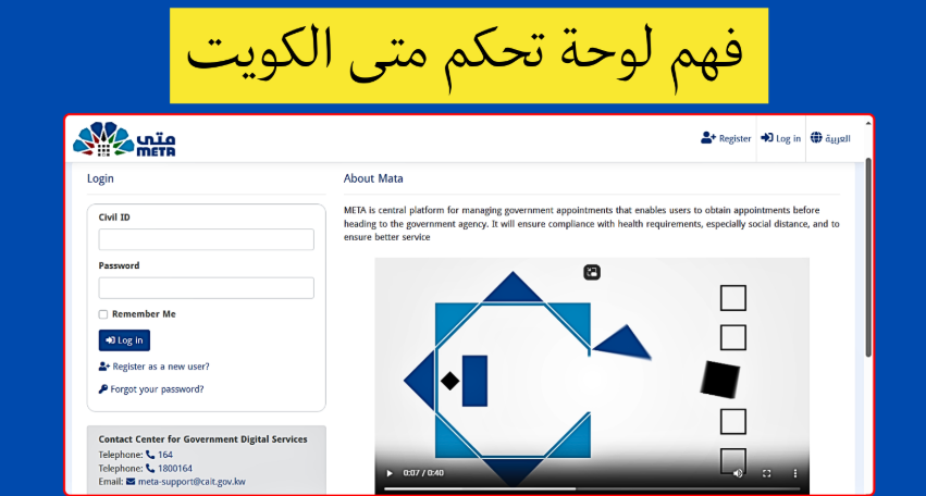 فهم لوحة تحكم ميتا الكويت